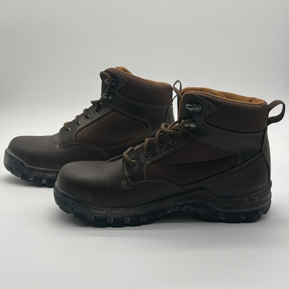 Carhartt CMF6284 Rugged Flex 6 Steel Toe Work Boots Mens 11 M Brown Leather EH - Picture 4 of 8